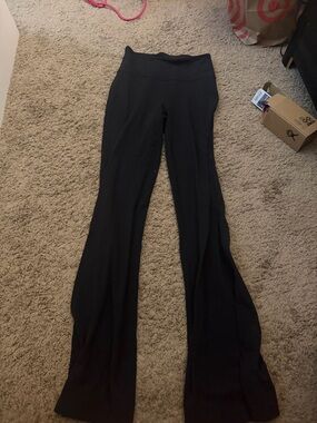 lululemon athletica Black Flared Yoga Leggings